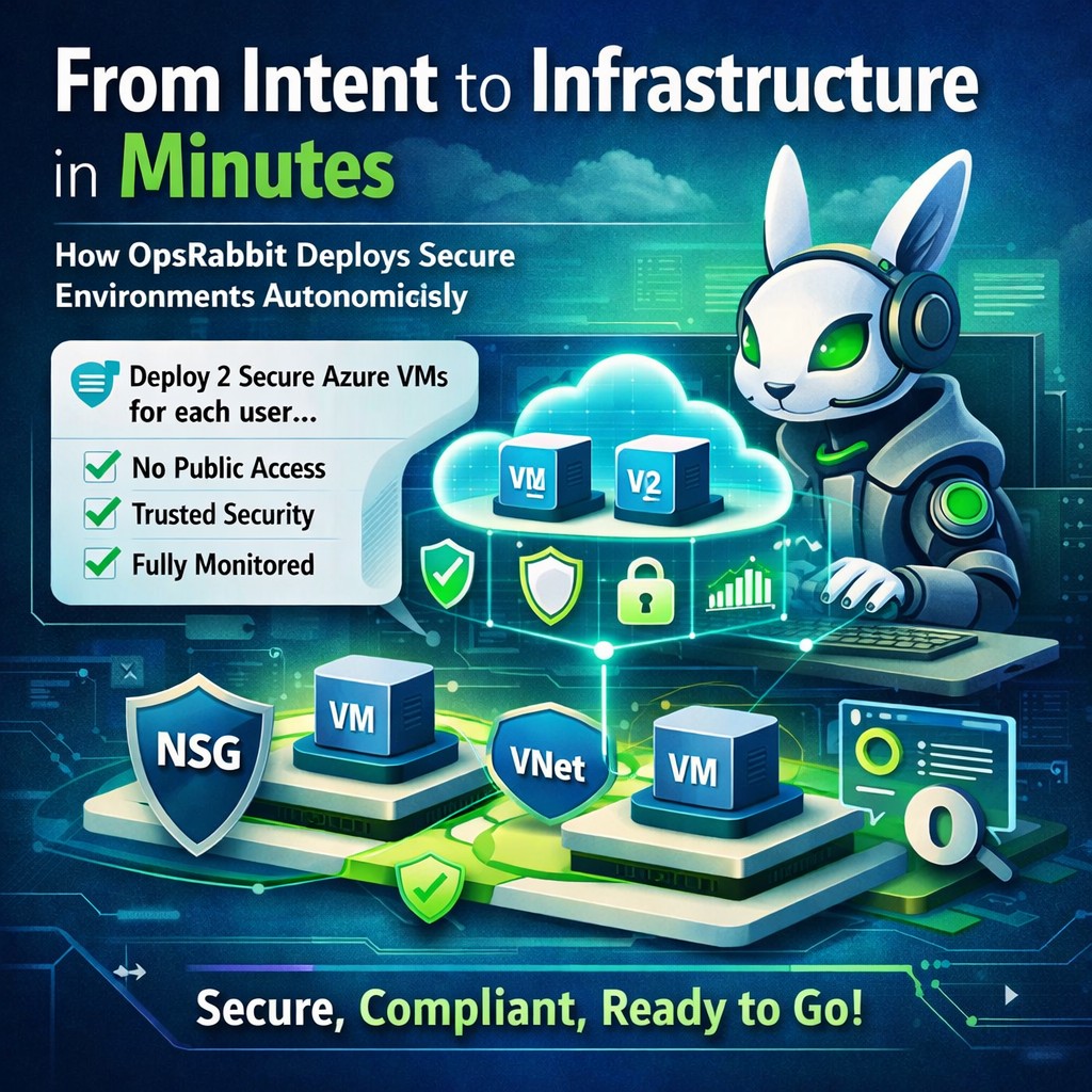 From Intent to Infrastructure in Minutes: How OpsRabbit Deploys Secure Azure Environments Autonomously