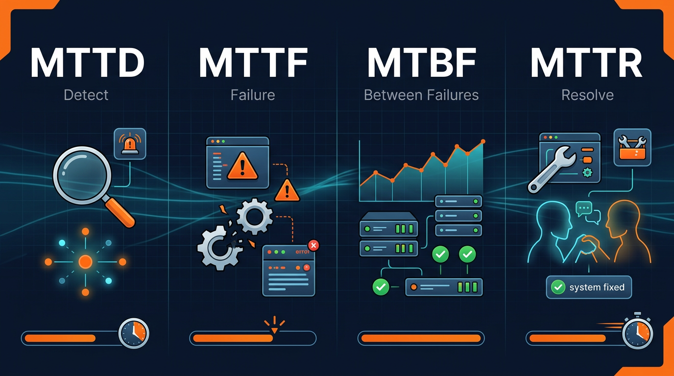 MTTD, MTTF, MTBF, and MTTR: How OpsRabbit Improves the Metrics That Matter for DevOps